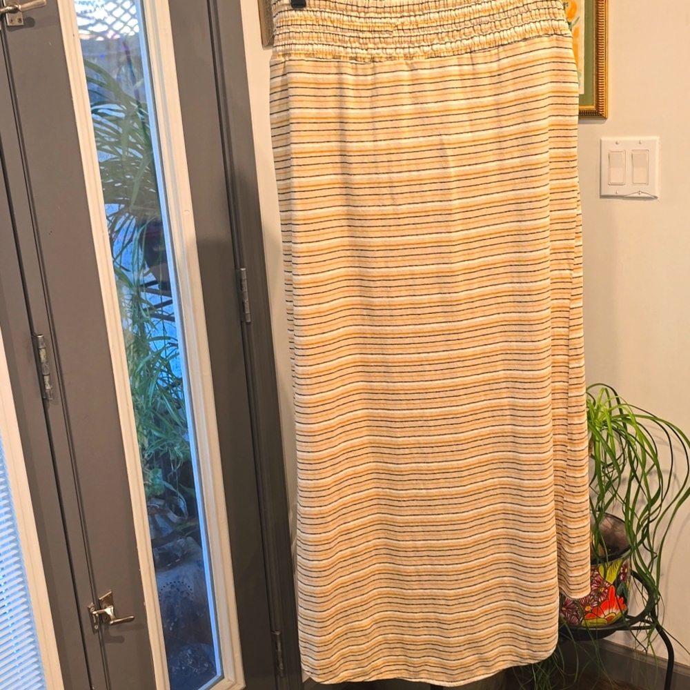 Prana Women's Striped Cream and Tan Skirt - Picture 4 of 7
